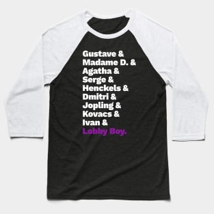 Grand Budapest List 2 Baseball T-Shirt